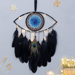 Peacock Evil Eye Dream Catcher