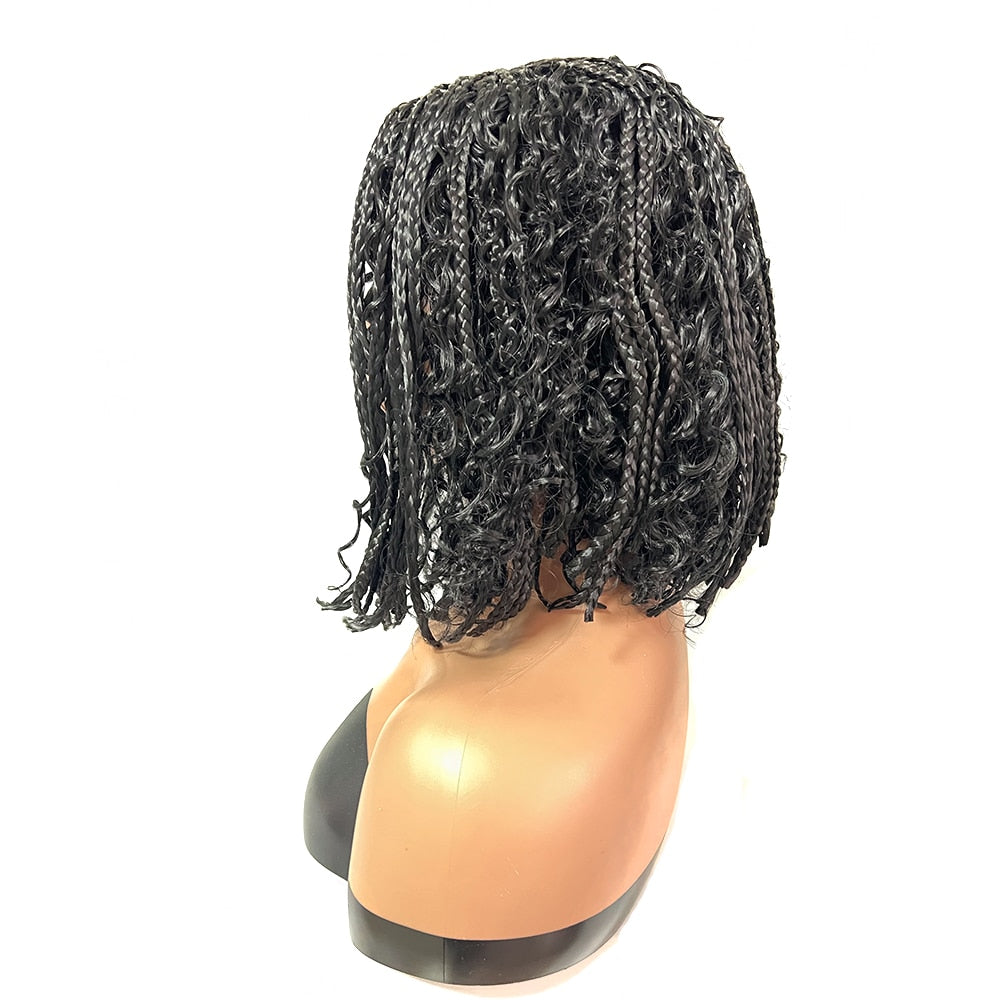 (Synthetic) Bob Kinky Twist Braided Wig