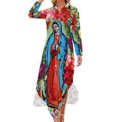 Virgin Mary, Mother Of Jesus... Long Sleeve Dress