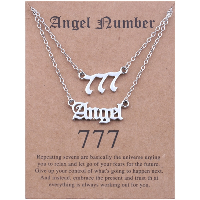 Stainless Steel Angel Number Necklace With Spiritual Meaning's Of The Number's