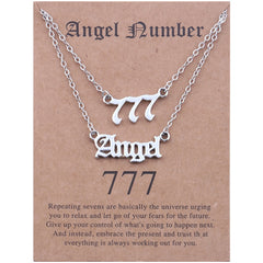 Stainless Steel Angel Number Necklace With Spiritual Meaning's Of The Number's