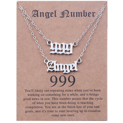 Stainless Steel Angel Number Necklace With Spiritual Meaning's Of The Number's