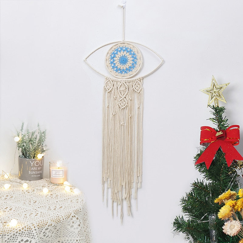 Peacock Evil Eye Dream Catcher