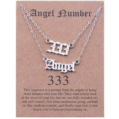 Stainless Steel Angel Number Necklace With Spiritual Meaning's Of The Number's