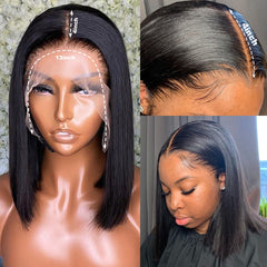 Bone Straight Bob Lace Front