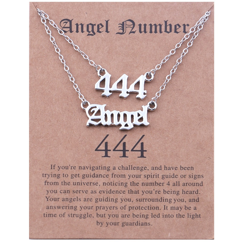 Stainless Steel Angel Number Necklace With Spiritual Meaning's Of The Number's