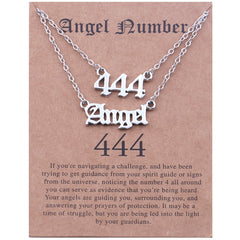 Stainless Steel Angel Number Necklace With Spiritual Meaning's Of The Number's