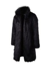 Elegant Is A Must Faux Fur Two Toned Coat