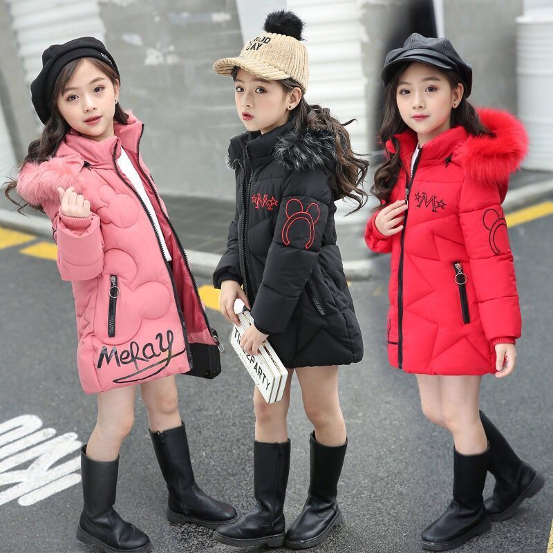 Miny Mouse Stylish Winter Coat For Girl's