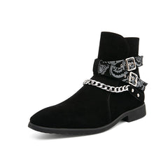 Charming Chain Suede Boot's For Men