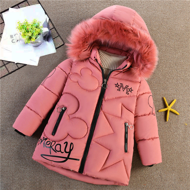 Miny Mouse Stylish Winter Coat For Girl's