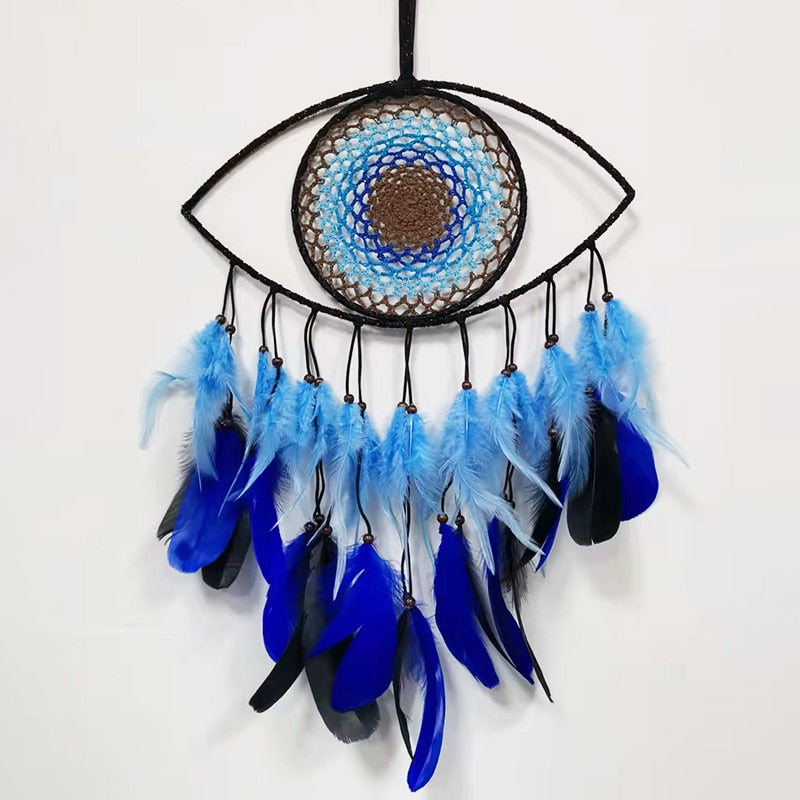 Peacock Evil Eye Dream Catcher