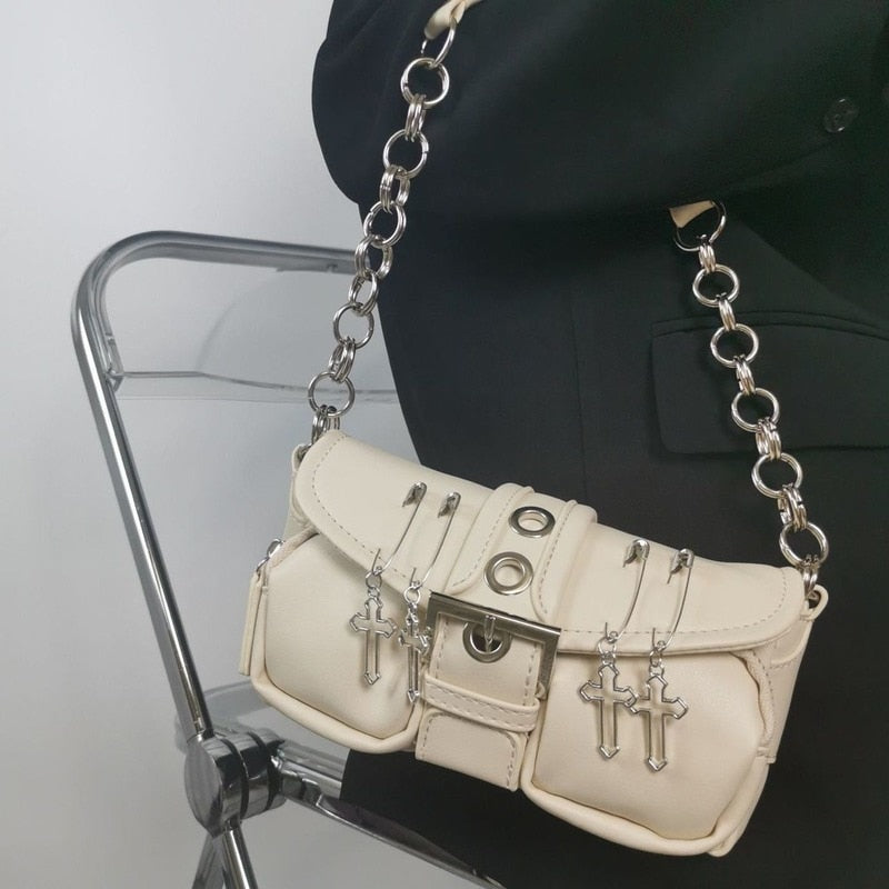 Vintage Cross Leather Handbag