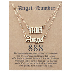 Stainless Steel Angel Number Necklace With Spiritual Meaning's Of The Number's