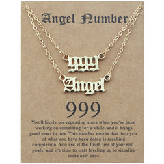 Stainless Steel Angel Number Necklace With Spiritual Meaning's Of The Number's