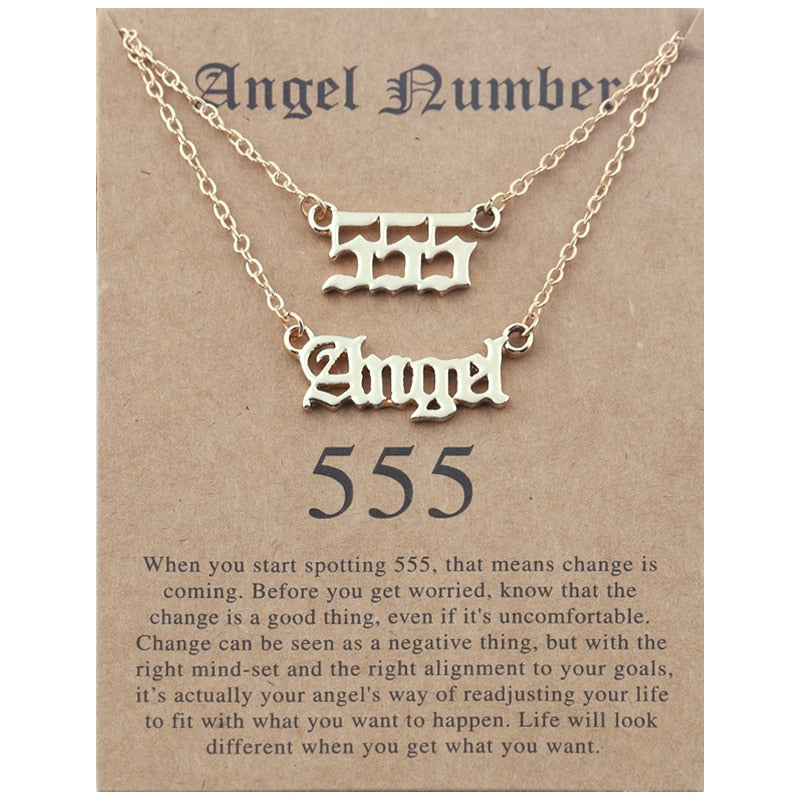 Stainless Steel Angel Number Necklace With Spiritual Meaning's Of The Number's