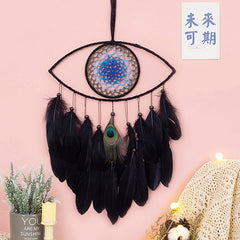 Peacock Evil Eye Dream Catcher