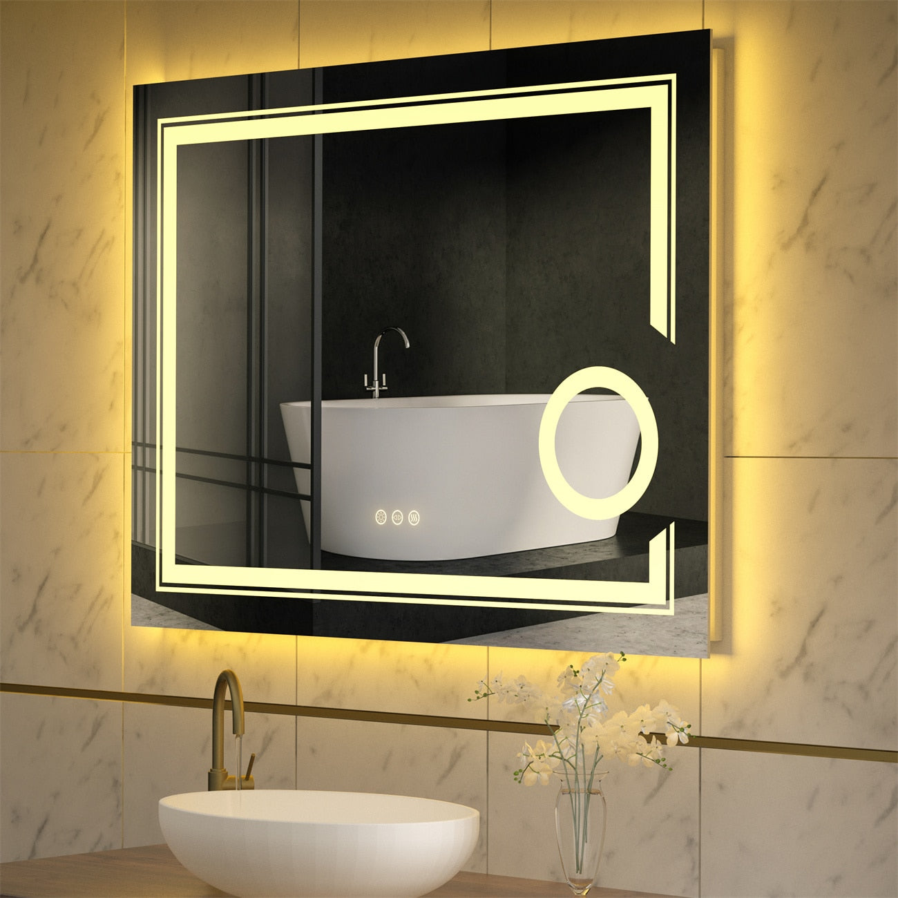 LED Light Bathroom 3d Mirror