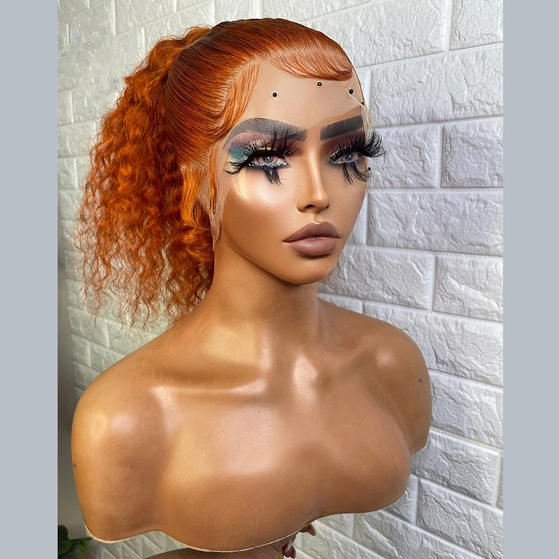 Pre-Plucked Kinky Curly 26 Inch Lace Front Wig