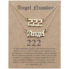 Stainless Steel Angel Number Necklace With Spiritual Meaning's Of The Number's