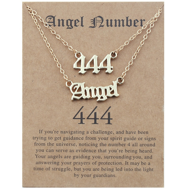 Stainless Steel Angel Number Necklace With Spiritual Meaning's Of The Number's