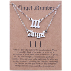 Stainless Steel Angel Number Necklace With Spiritual Meaning's Of The Number's