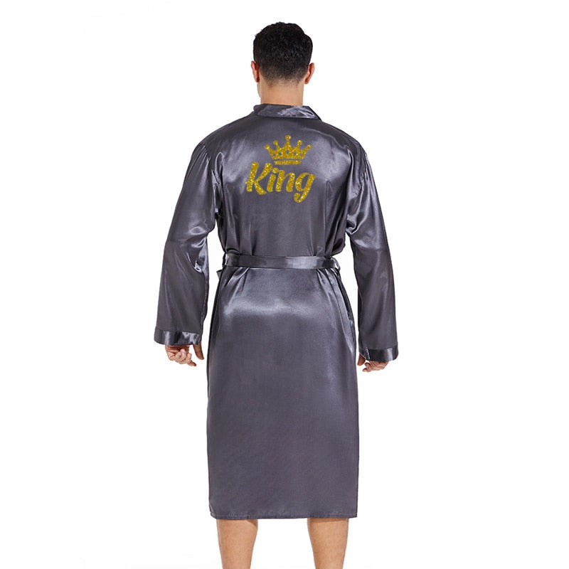 Satin & Lace King And Queen Robe Set