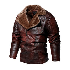 Vintage Style Leather Jacket For Men