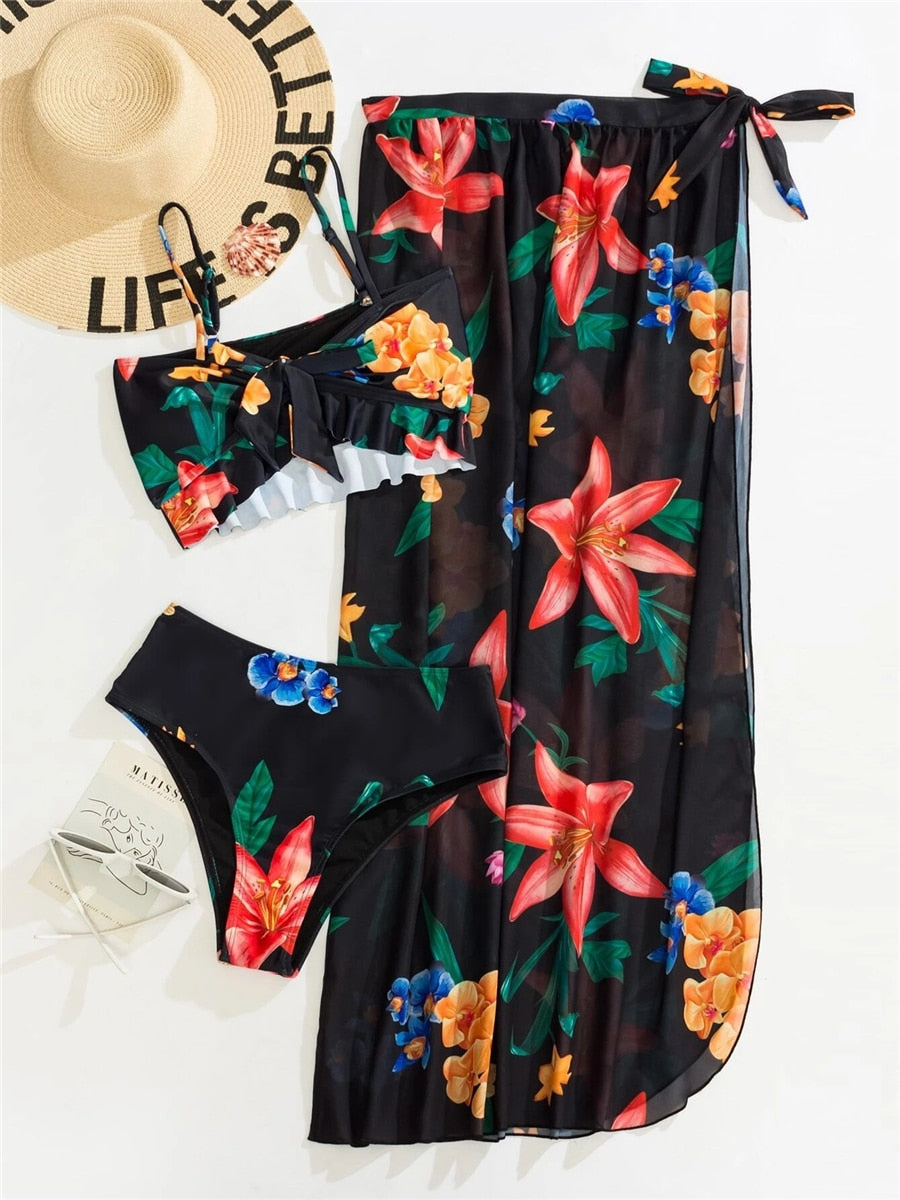 Nice & Lovely 3 Piece Swimming Suit Set