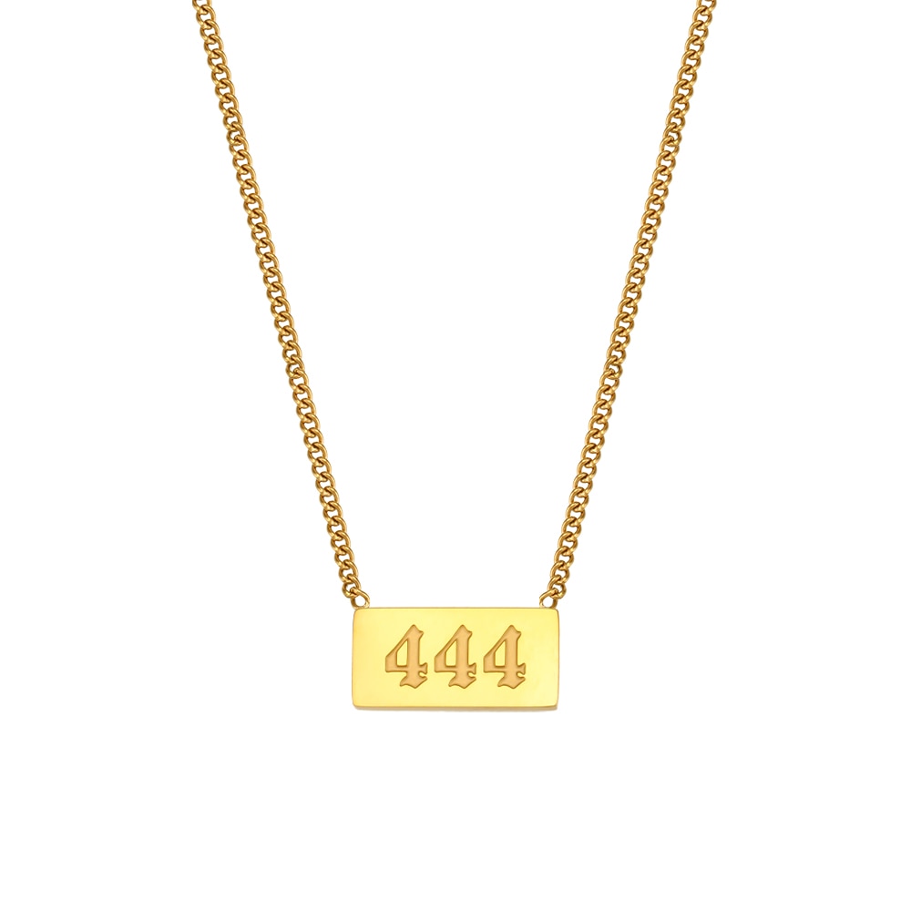 Gold Plated Angel Number Necklace