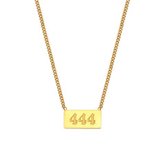 Gold Plated Angel Number Necklace