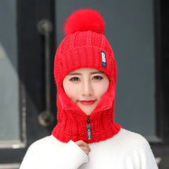 Wool Hat & Mouth Cover Hat For The Winter