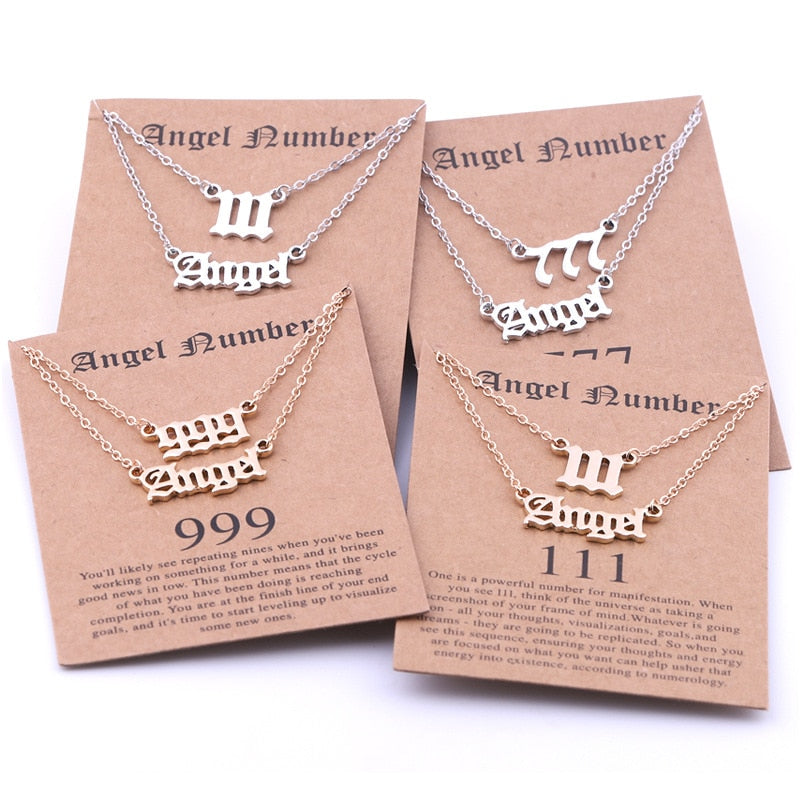 Stainless Steel Angel Number Necklace With Spiritual Meaning's Of The Number's