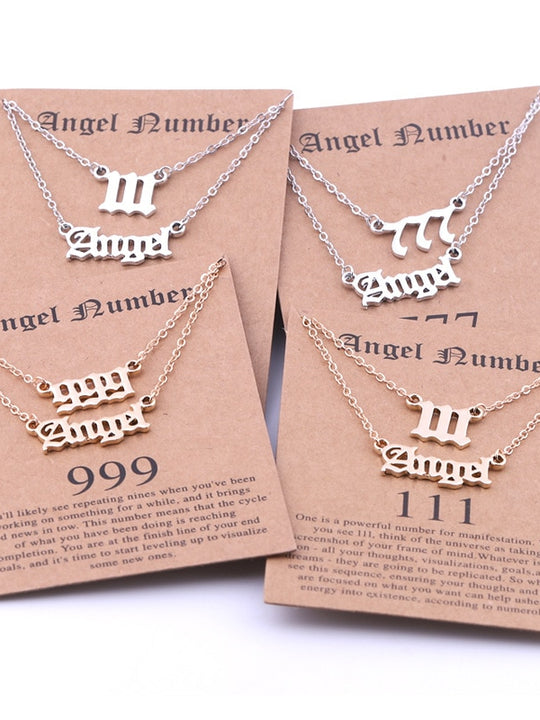 Stainless Steel Angel Number Necklace With Spiritual Meaning's Of The Number's