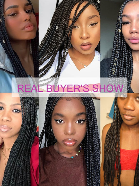 Braided Lace Front Cornrow Wig 13*1 With Baby Hair