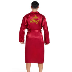 Satin & Lace King And Queen Robe Set