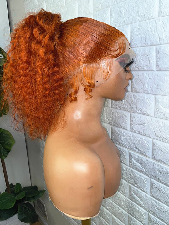 Pre-Plucked Kinky Curly 26 Inch Lace Front Wig