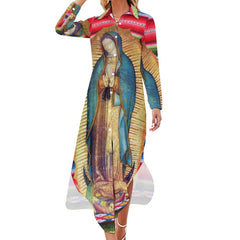 Virgin Mary, Mother Of Jesus... Long Sleeve Dress