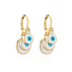 Triple Eye Of Protection Drop Down Earring's