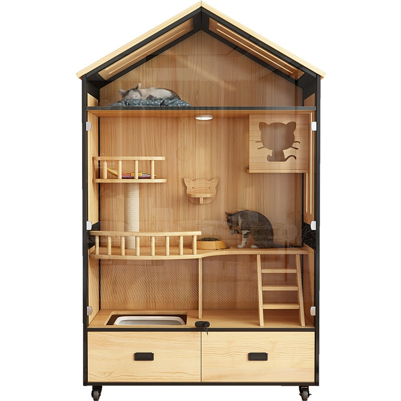 Wooden Cat House For Pet's