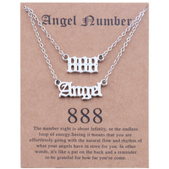 Stainless Steel Angel Number Necklace With Spiritual Meaning's Of The Number's