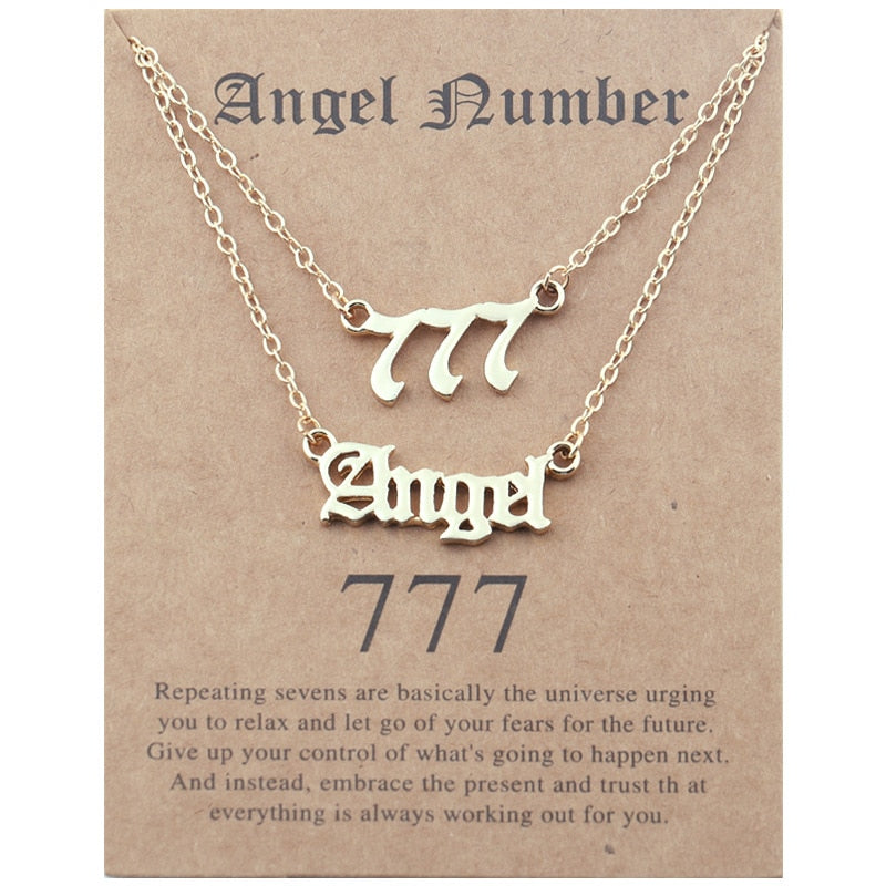 Stainless Steel Angel Number Necklace With Spiritual Meaning's Of The Number's