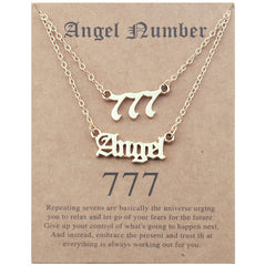 Stainless Steel Angel Number Necklace With Spiritual Meaning's Of The Number's