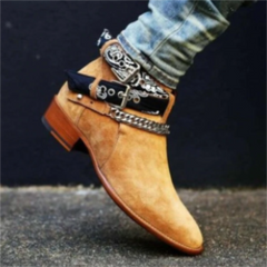 Charming Chain Suede Boot's For Men