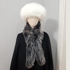 Foxy Faux Fur Winter Hat & Scarf For Women