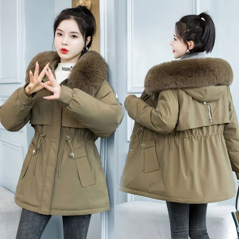 Fur Note Winter Coat For Women