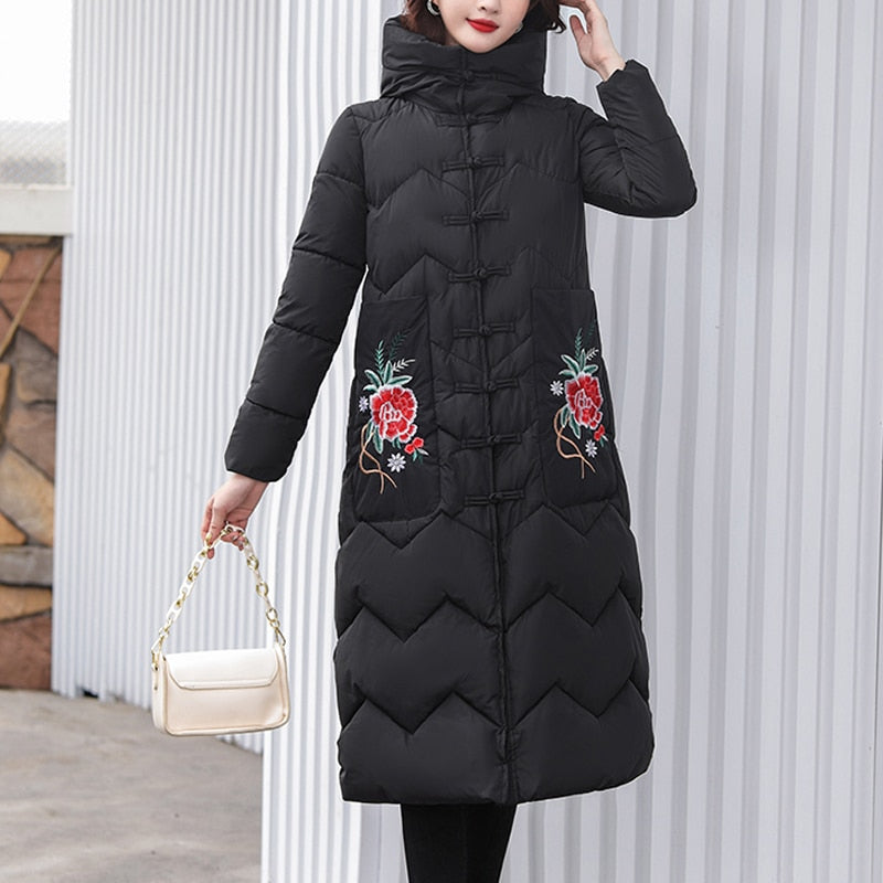 Women's Rose's Printed Coat