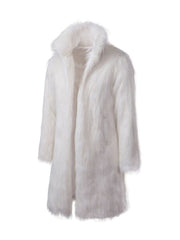 Elegant Is A Must Faux Fur Two Toned Coat