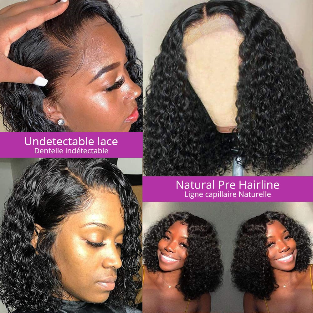 Jerry Curl Water Wave Wig