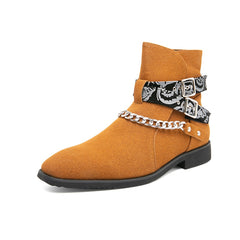 Charming Chain Suede Boot's For Men